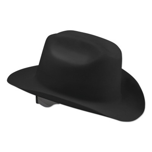 Jackson Safety 17330 Western Outlaw Hard Hats, 4 Point Ratchet, Black