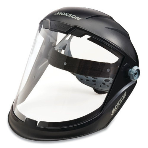 Jackson Safety 14200 MAXVIEW Faceshield, CLEAR PC, 370 HDGR