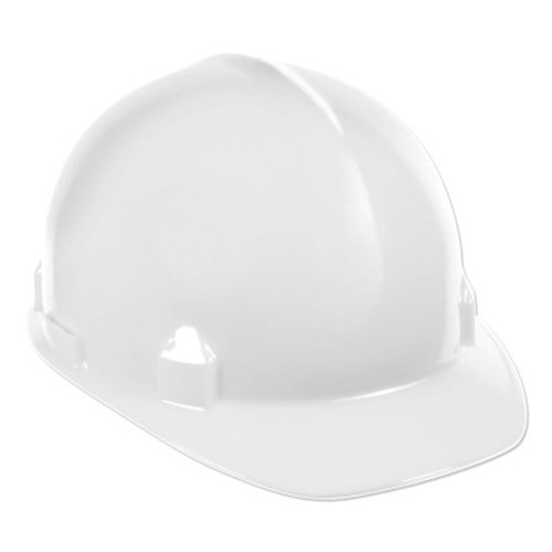 Jackson 14834 SC-6 Hard Hat, 4-point Ratchet, Front Brim Safety Cap, White