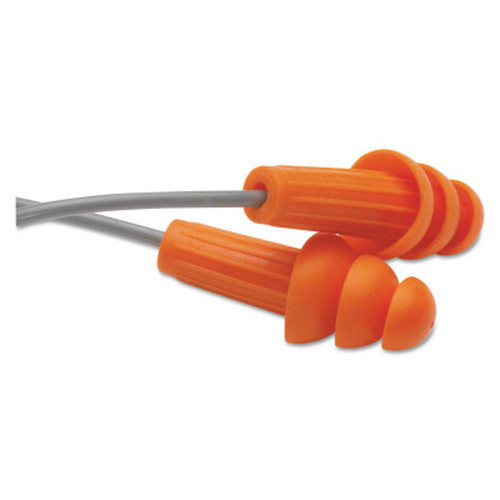 Jackson Safety 67221 H20 Reusable Earplugs, TPE, Orange, Corded