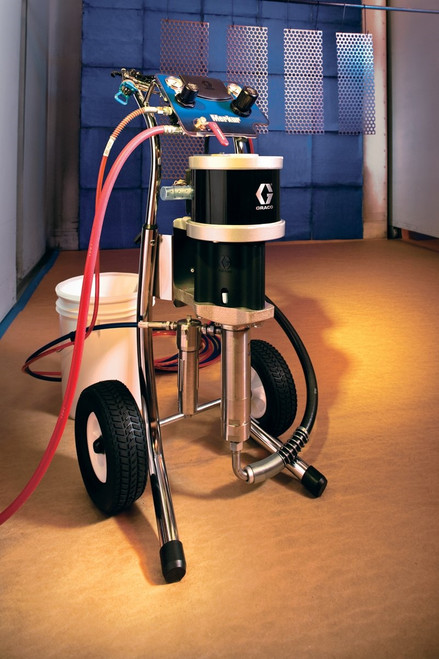 GRACO G30C03 - 30:1 Merkur Pump .4 gpm fluid flow, Cart Mount, Pump Air Controls, Suction Hose