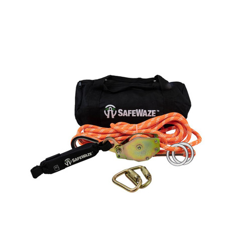Safewaze 019-8000 2 Person Rope Horizontal Lifeline Kit
