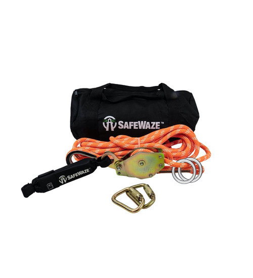 Safewaze 019-8002 80' 2-Person Portable Kernmantle HLL / No Anchor