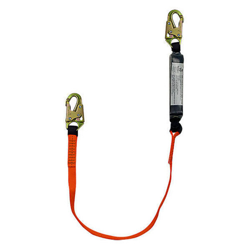 Safewaze FS88560-E3 3' Energy Absorbing Lanyard with Double Locking Snap Hooks