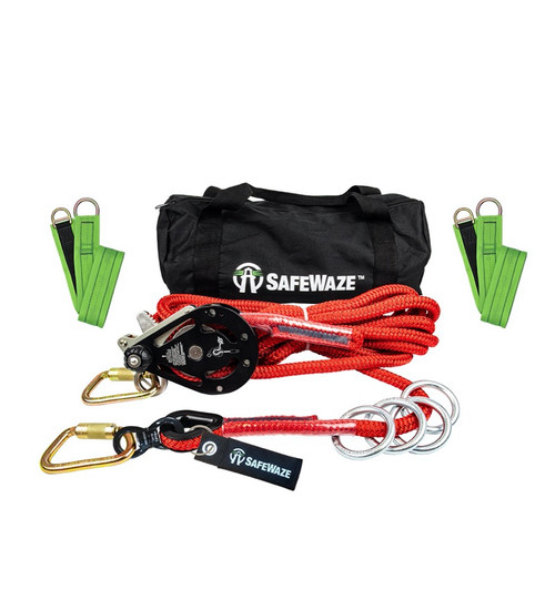 Safewaze 019-8014 80' 4-Person Portable HLL / Sling Anchor