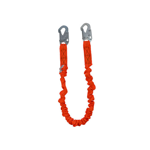 Safewaze FS590-ALU PRO 6' Stretch Internal Energy Absorbing Lanyard: Alu  Snap Hook