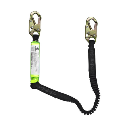 Safewaze FS570 - High Profile Elastic Energy Absorbing Lanyard w/ Snap Hooks