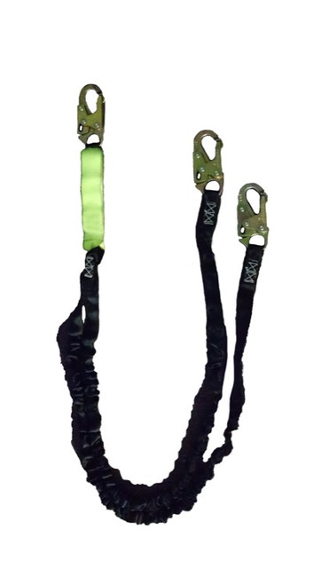 Safewaze FS88761-FF 6' Dual Leg Energy Absorbing Lanyard for a 12' Free Fall