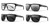 LIFT EBE-18-KIT - Banshee Safety Glasses Kit - 4 Pack