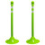 Mr. Chain 91577-2 Light Duty 2" Reflective Stanchions (2 Pack) Safety Green