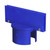 Mr. Chain 93006 Heavy Duty 3" Stanchion Sign Adapter (1 Pack) Blue