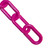 Mr. Chain 30025-500 1.5" x 500' Plastic Chain - Safety Pink