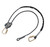 Safewaze 021-2064 - 6.5' Rope Positioning Lanyard Rope Adjuster, Carabiners (B&W)