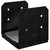 Simpson Strong-Tie APVB1010R - Outdoor Accents Avant Collection ZMAX, Black Post Base for 10x10 Rough