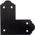 Simpson Strong-Tie APL6 - Outdoor Accents Mission Collection ZMAX, Black L Strap for 6x6