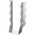 Simpson Strong-Tie LUS210-2SS - Stainless-Steel Face-Mount Joist Hanger for Double 2x10