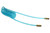 Coilhose Pneumatics PR38-504A-T Flexcoil, 3/8" x 50', 1/4" NPT Reusable Swivel and Rigid Fittings, Transparent Blue