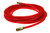 Coilhose Pneumatics PFE61004TRZ Flexeel Hose, 3/8" x 100', 1/4" MPT Reusable Fittings, Transparent Red