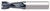 ALFA SC61332AL - 11/16 x 11/16 Single End, 2-Flute CC Altin Carbide End Mil