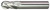 ALFA SCB60678 - 5/8" x 5/88, 4-Flute CC Ball Single End Carbide End Mill