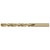 ALFA JDLCO93102 - 5/64" Left Hand Spiral Cobalt M42 Jobber Drill, 135° Point, Straw Gold