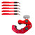 WHEELER-REX 4992RED-KIT - Close Quarter Tubing Cutter 1/4" - 2-3/8" w/ 5pk of Debur Tools