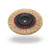 JAZ 24510 - 7" HP Cable-Crimped Bench Wheel, (3x.008" + 6x.014") Steel, 3/4" FW, 1/2" - 2" A.H.