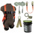 Safewaze FS-ROOF-E/1120 - V-Line Bucket Roof Kit: FS99280-E Harness, FS700-50 VLL, FS1120 Grab, FS88860-3 Lanyard, FS870 Anchor