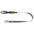 Safewaze 020-2046 - Arc Flash 6' Energy Absorbing Lanyard: Aramid, Snap Hook, Soft Loop