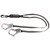 Safewaze FS88666-HW-ALU Heavyweight 6' Energy Absorbing Lanyard: Dual Leg, Alu Rebar Hooks