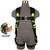 Safewaze 023-1237 PRO Full Body Harness: 1D, MB Chest, TB Legs, Trauma relief