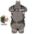 Safewaze 023-1261 PRO+ Slate Construction Harness: Alu 3D, Alu QC Chest, TB Legs, Trauma relief
