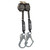 Safewaze SW8008-10-RBH-DL - Latitude HD 10' Dual Cable SRL-P: SW-9012 BWB, Rebar Hooks