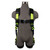 Safewaze FS-HIVIS185-2X - Reflective Full Body Harness: 1D, MB Chest, TB Legs  (2X)