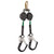 Safewaze 018-5019 - Latitude Pro 7' Dual Web SRL-P: FS-EX313, Carabiner, Alu Rebar Hooks