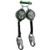 Safewaze 018-5024 - 7' Web Retractable, Dual Leg w/ Steel Snap Hooks & Behind the Web Connector