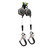 Safewaze 023-5358 - Latitude Edge 8' Dual Cable SRL: Alu Rebar Hooks