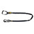 Safewaze 024-2154 - Arc Flash 6' Lanyard: Aramid, Soft Loop, Alu Snap