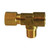 Midland Industries 00975-040202U - Tee, 1/4" 1/8" 1/8", Brass