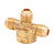 Midland Industries 04093-08100812 - Cross, 1/2" SAE 45° Flared x 5/8" SAE 45° Flared x 1/2" SAE 45°