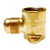 Midland Industries 04090-0608 - Drop Elbow, 3/8" SAE 45° Flared x 1/2" FIP, Brass