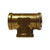 Midland Industries 06206-080408 - Reducing Tee, 1/2" NPT(F) x 1/4" NPT(F) x 1/2" NPT(F), Brass