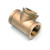 Midland Industries 44273LFUSA - 3/8 X 1/4 LF Domestic Brass Tee