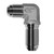 Midland Industries SS2701-06-06 - Bulkhead 90° Elbow, 3/8" MJIC x 3/8" MJIC, Stainless Steel