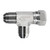 Midland Industries SS6602-04-04-04 - Run Tee, 1/4" JIC x 1/4" JIC x 1/4" JIC, Stainless Steel