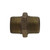 Midland Industries 44728 - Hex Nipple, 2" MPT x 2" MPT, 2-1/2", Bronze
