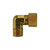 Midland Industries 27224 - Self-Align Elbow w/ 27003 Sleeve, 1/4" Compression x 1/8" MIP, Brass