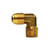 Midland Industries 10299 - 90° Elbow, 1/2" Male Flared x 3/8" Male NPTF, Brass
