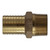 Midland Industries 973930LF - Adapter, 1" Barbed x 1" MIP, Bronze