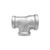 Midland Industries 64350 - Bulkhead Reducing Tee, 1-1/4" FPT x 1" FPT x 3/4" FPT, Iron, Galvanized, 150 lb